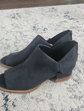 Maurices Black Open-Toe Stud Trim Mule Clogs